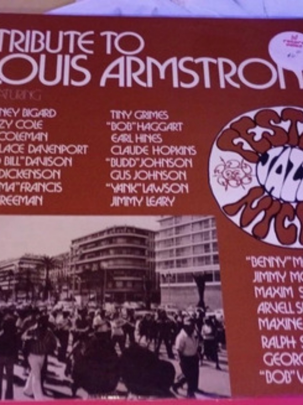 United Artists Tribute to Louis Armstrong Vinyl Record Album Cover